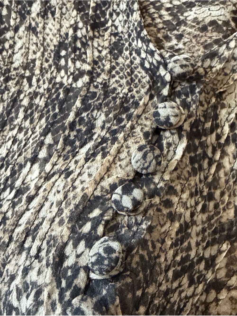 VERONICA BEARD Lowell Snake Print Silk Blouse With Camisole Size 4 Professional - Picture 7 of 11